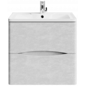 Тумба с раковиной Vod-ok Адель 60 белый камень