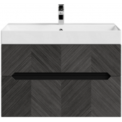 Тумба с раковиной Vod-ok Элато 85 дуб серый