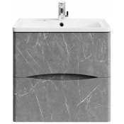 Тумба под раковину Vod-ok Адель 60 мрамор серый софт тач 4044-1