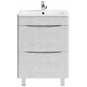 Тумба с раковиной Vod-ok Адель 60 белый камень