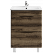 Тумба с раковиной Vod-ok Адель 60 дуб крымский коричневый