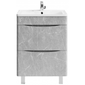 Тумба под раковину Vod-ok Адель 60 мрамор белый