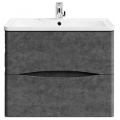 Тумба с раковиной Vod-ok Адель 70 серый камень