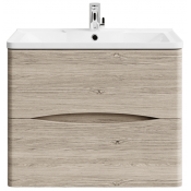 Тумба с раковиной Vod-ok Адель 70 дубослив ореховый светлый