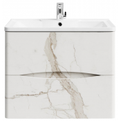 Тумба под раковину Vod-ok Адель 70 мрамор белый натур милк
