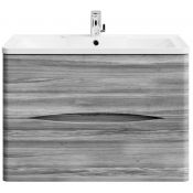 Тумба под раковину Vod-ok Адель 80 лиственница структурная контрастно-серая