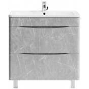 Тумба под раковину Vod-ok Адель 80 мрамор белый