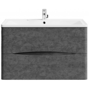 Тумба с раковиной Vod-ok Адель 90 серый камень
