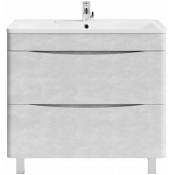 Тумба под раковину Vod-ok Адель 90 белый камень