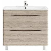 Тумба с раковиной Vod-ok Адель 90 дубослив ореховый светлый 3445