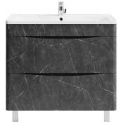 Тумба с раковиной Vod-ok Адель 90 мрамор графит
