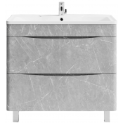Тумба под раковину Vod-ok Адель 90 мрамор белый