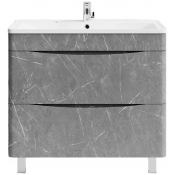 Тумба под раковину Vod-ok Адель 90 мрамор серый