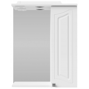 Зеркальный шкаф Vod-ok Адам 55 R белый глянец