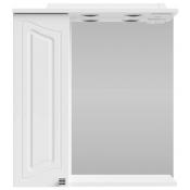 Зеркальный шкаф Vod-ok Адам 65 L белый глянец