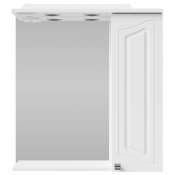 Зеркальный шкаф Vod-ok Адам 65 R белый глянец