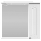 Зеркальный шкаф Vod-ok Адам 75 R белый глянец