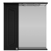 Зеркальный шкаф Vod-ok Адам 65 L черный глянец