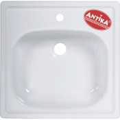 ВИЗ ANTIKA Мойка стальная унифицированная с кронштейнами и метизами 50x50 cм., белая орхидея