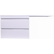 Тумба с раковиной Style Line Даллас Люкс Plus СС-00002337/СС-00002220 140 L белый глянец