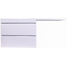 Тумба с раковиной Style Line Даллас Люкс Plus СС-00002337/СС-00002220 140 L белый глянец