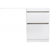 Тумба с раковиной Style Line Даллас СС-00002338/СС-00002388 120 Люкс белая эмаль