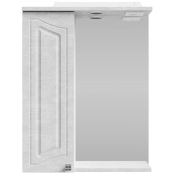 Зеркальный шкаф Vod-ok Адам 55 L белый камень 57805