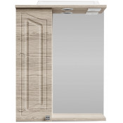 Зеркальный шкаф Vod-ok Адам 55 L дубослив ореховый светлый 3445