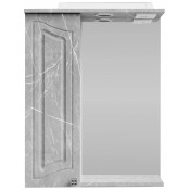 Зеркальный шкаф Vod-ok Адам 55 L мрамор белый