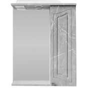 Зеркальный шкаф Vod-ok Адам 55 R мрамор белый