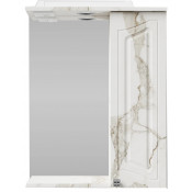 Зеркальный шкаф Vod-ok Адам 55 R мрамор белый натур милк 2537