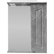 Зеркальный шкаф Vod-ok Адам 55 R мрамор серый
