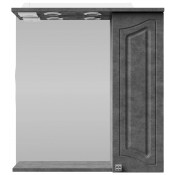 Зеркальный шкаф Vod-ok Адам 65 R серый камень