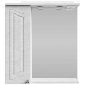Зеркальный шкаф Vod-ok Адам 65 L белый камень 57805