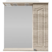 Зеркальный шкаф Vod-ok Адам 65 R дубослив ореховый светлый 3445