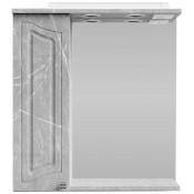 Зеркальный шкаф Vod-ok Адам 65 L мрамор белый софт тач 4044-2