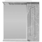 Зеркальный шкаф Vod-ok Адам 65 R мрамор белый