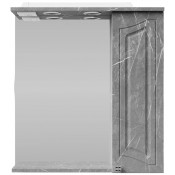 Зеркальный шкаф Vod-ok Адам 65 R мрамор серый