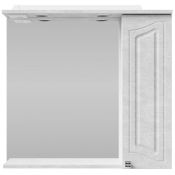 Зеркальный шкаф Vod-ok Адам 75 R белый камень 57805