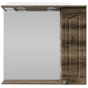 Зеркальный шкаф Vod-ok Адам 75 R дуб крымский коричневый