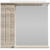 Зеркальный шкаф Vod-ok Адам 75 L дубослив ореховый светлый 3445