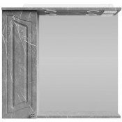 Зеркальный шкаф Vod-ok Адам 75 L мрамор серый софт тач 4044-1
