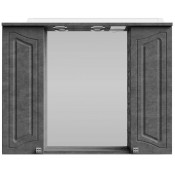 Зеркальный шкаф Vod-ok Адам 90 серый камень 57806