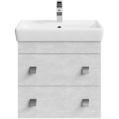 Тумба c раковиной Vod-ok Квадро 60 белый камень