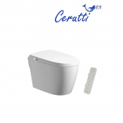 Электронный унитаз-биде CeruttiSpa Mirella Smart CT10615, импульсный смыв, напольный, белый