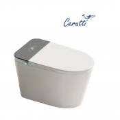 Электронный унитаз-биде Cerutti Ester Smart CT10617, смыв торнадо, напольный, белый