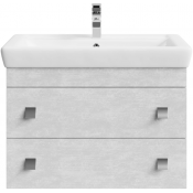 Тумба под раковину Vod-ok Квадро 80 белый камень 57805