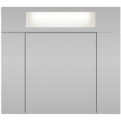 Зеркальный шкаф Vod-ok Квадро 70 мрамор графит