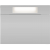 Зеркальный шкаф Vod-ok Квадро 80 белый камень