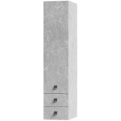 Пенал Vod-ok Квадро 35 R мрамор белый